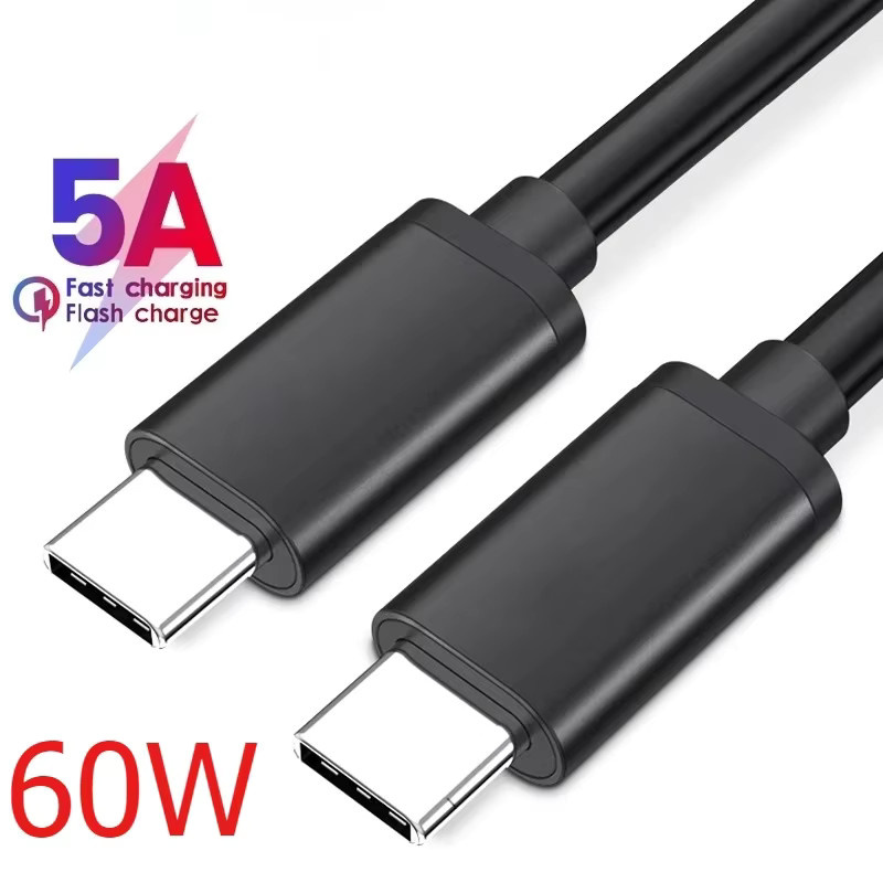 USB C zu PD Schnellladedatenkabel 60 W für iPhone 15, Farbe: Schwarz - Bild 2