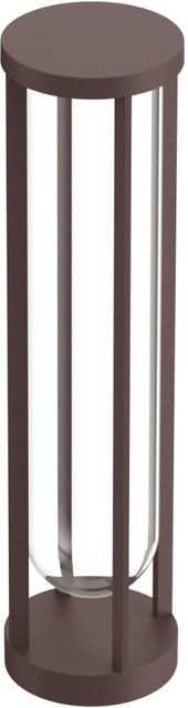 Flos In Vitro Bollard Pollerleuchte aus Aluminium und Glas in Braun mit dimmbarer LED - Bild 1