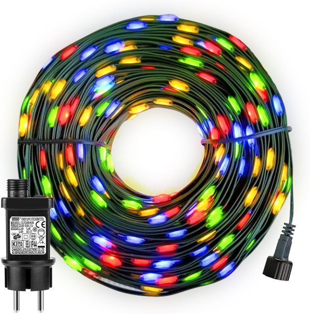 Rybakov LED Garten Lichterkette mit Lederseil, wasserdicht, 24 V - Bild 1