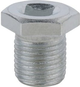 KS Tools Ölablassschraube mit Innenvierkant 8mm, M16x1,5x13mm, silber, 25er-Pack - Bild 1