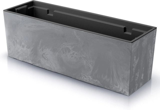 Prosperplast Pflanzkasten Urbi Beton Effect in Steingrau mit 12 L Volumen - Bild 1