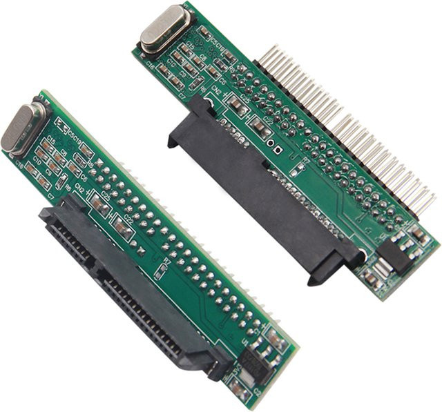 WYMECT SATA 2,5 auf IDE 2,5 HDD Konverter Adapter für Festplatten und DVD CD Laufwerke, Farbe: grün - Bild 1