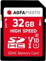 AgfaPhoto SDHC Speicherkarte Class 10 mit 32 GB in Rot - Bild 1