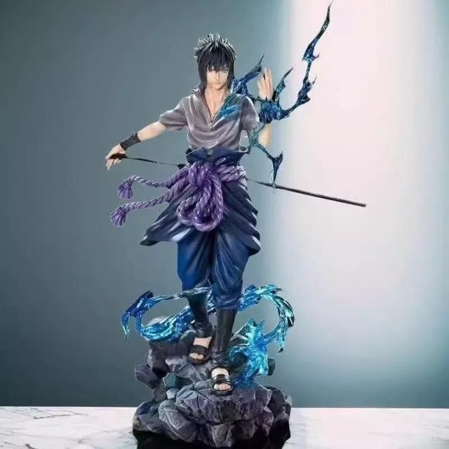 Yiran toy 1 Naruto Action Figur Uzumaki Naruto Uchiha Sasuke PVC Statue 27cm - Bild 1