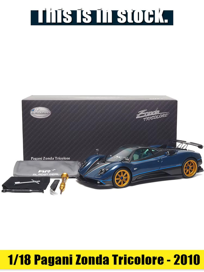 Almost Real Pagani Zonda Tricolore, Automodell, 1:18, Blau, Metall - Bild 5