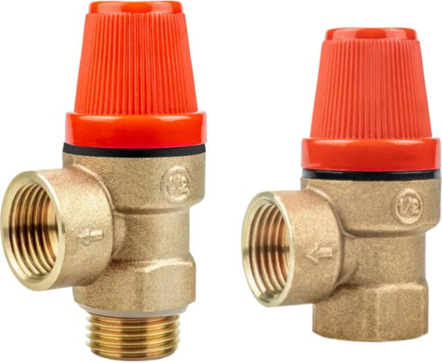Messing Sicherheitsventil DN15 1/2 Zoll für Solar-Wasserheizungen in Gold - Bild 1