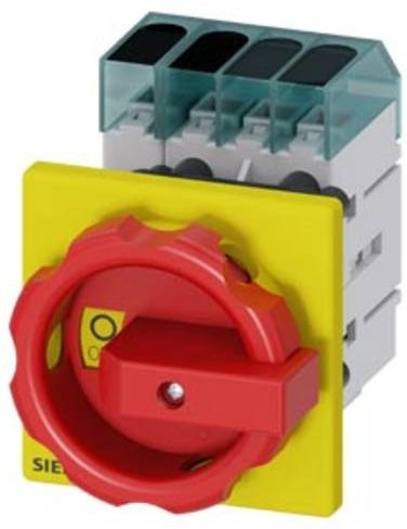 Siemens Lasttrennschalter 4polig 16A 16mm² 1 Öffner Rot Gelb 690 V/AC 3LD30540TL53 - Bild 1