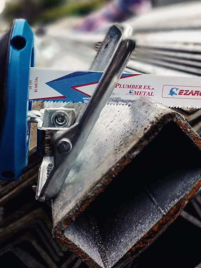 EZARC Bi-Metall Kobalt Säbelsägeblätter für dünne Metallschnitte, 18 TPI, 150 mm, Farbe: Silber - Bild 2