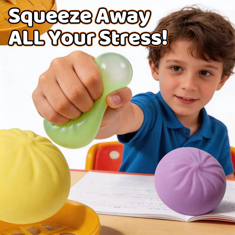 hairun Dumpling-Squishies, Stressbälle, Fidget-Sensorikspielzeug, multicolour, 6-teiliges Set - Bild 2