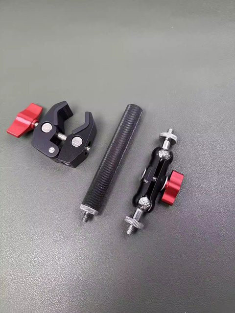 DJI Motorrad-Kamerahalterung aus Metall in Schwarz für 360 Sportkameras mit fester Klemme für den Outdoor-Einsatz - Bild 1