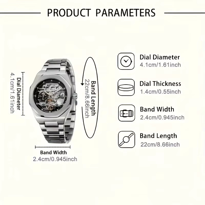 FORSINING Armbanduhr, Automatik, Edelstahl, Gold, Herren - Bild 6