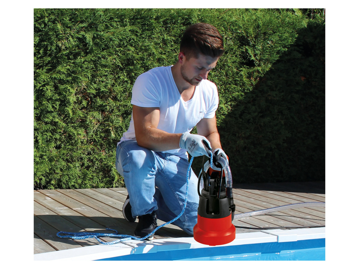 Einhell Tauchpumpe GC-SP 3580 LL in Schwarz-Rot mit 8000 l/h Förderleistung und 7,5 m Förderhöhe - Bild 3