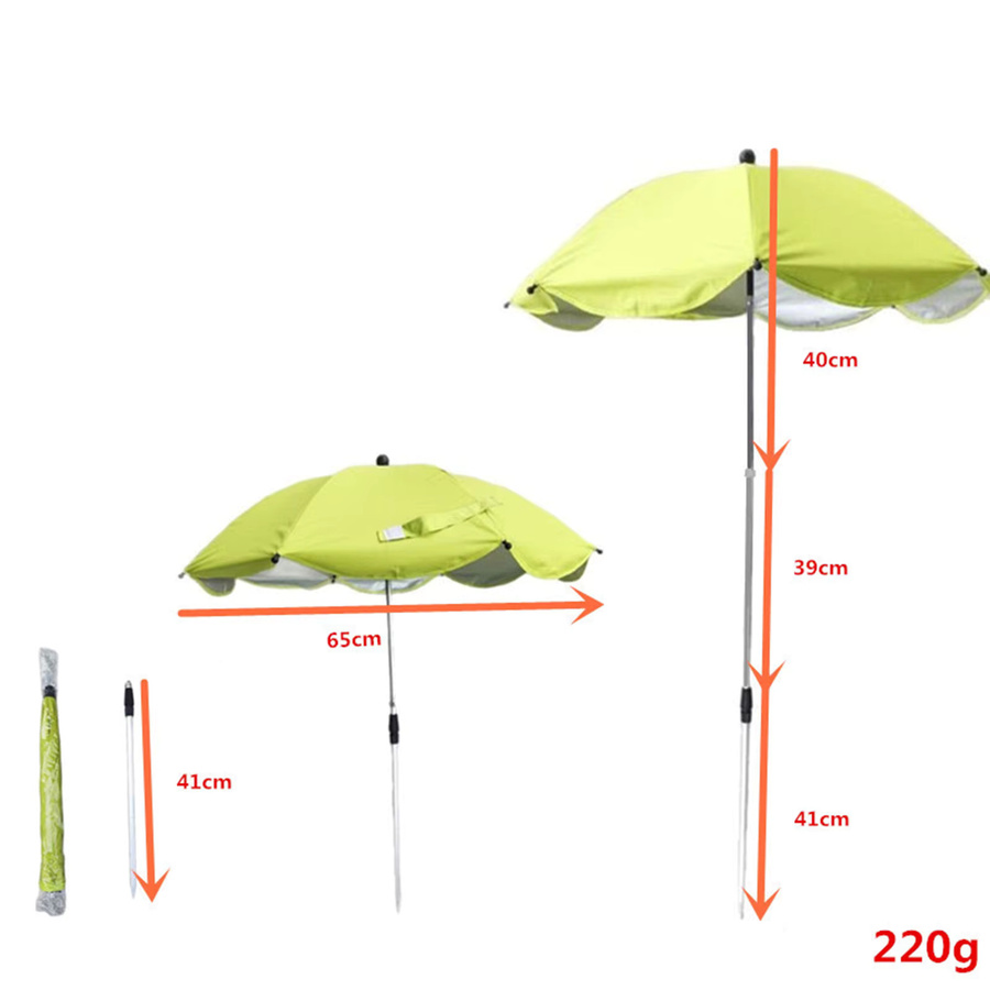 Homyl Pflanzen-Regenschirm als Schattenabdeckung für den Außenbereich in Rot, höhenverstellbar und teleskopisch für Garten, Terrasse und Blumenkübel - Bild 3