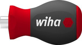 Wiha Schraubendreher mit magnetischem Bithalter Stubby 1/4 Zoll in Rot - Bild 1