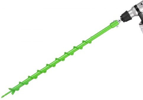 VEVOR Auger Bohrer zum Pflanzen, Spirale Bohrer 40 x 800 mm, kompatibel mit 20 mm Innenmaß, Heavy Duty Pflanzwerkzeug und Lochbohrer für Garten und Zäune - Bild 1