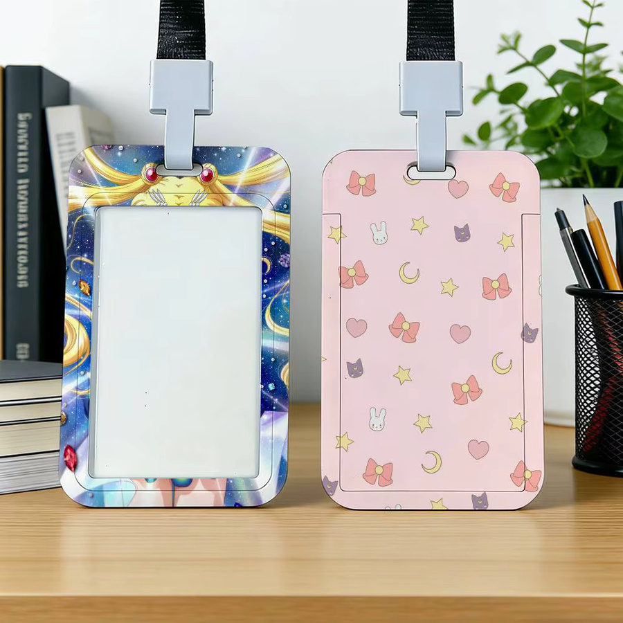 Anime S-Sailor M-Moon Kartenhülle aus Kunststoff, Unisex Visitenkartenetui und Kreditkartenhalter in Multicolour - Bild 3