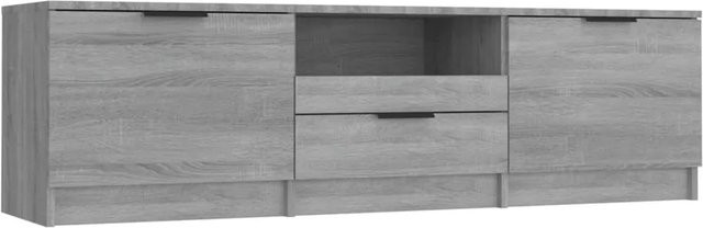 vidaXL TV-Schrank modern in Grau Sonoma aus Holzwerkstoff, B/T/H: 140 x 35 x 40 cm - Bild 1