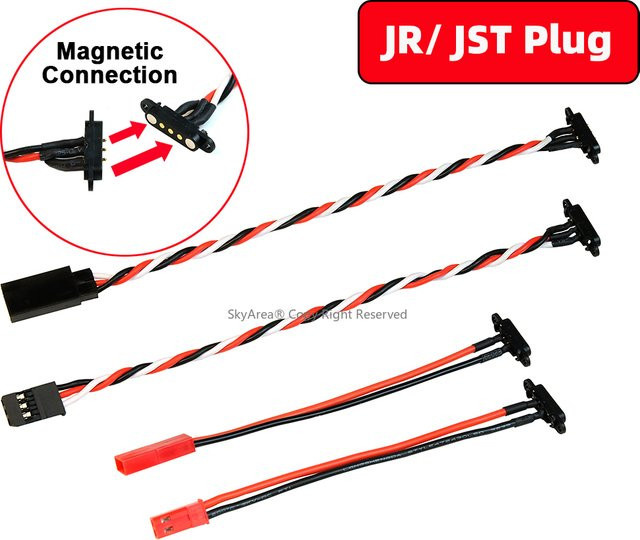 SkyArea Universal Magnetic Snap-on Connection JR/JST Verlängerungskabel, Zubehör - Bild 1