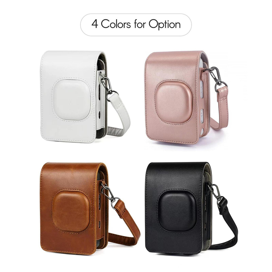 KaiSai Kamera Tasche aus PU-Leder für Fuji Mini LiPlay in Gold - Bild 3