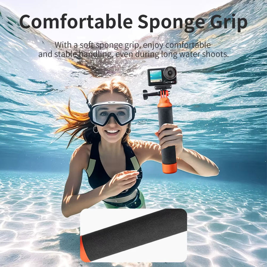 Universelle Auftriebsleiste als Anti-Sink-Griff für Insta360 X4 X5, Ace Pro 2 und DJI Osmo Action 5 4 Sportkameras - Bild 2