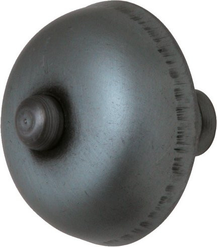 ALPERTEC Türknopf aus geschwärztem Schmiedeeisen, drehbar, Schwarz Matt - Bild 1
