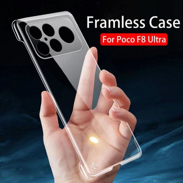 Slim Clear Hard Back Cover für Xiaomi Poco F8 Pro und Poco F8 Ultra 5G, transparent - Bild 1