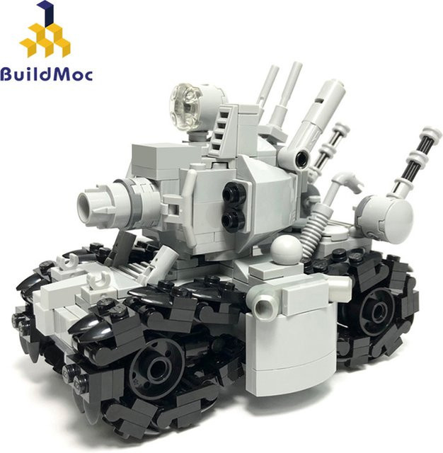 MOCBUILDING Super Tank Modell MOC DIY Baustein Set aus Kunststoff in Grau - Bild 1