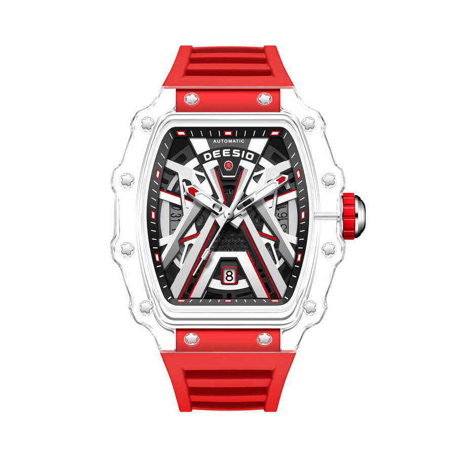 Deesio Armbanduhr Automatik, Edelstahl, Schwarz, Herren - Bild 5