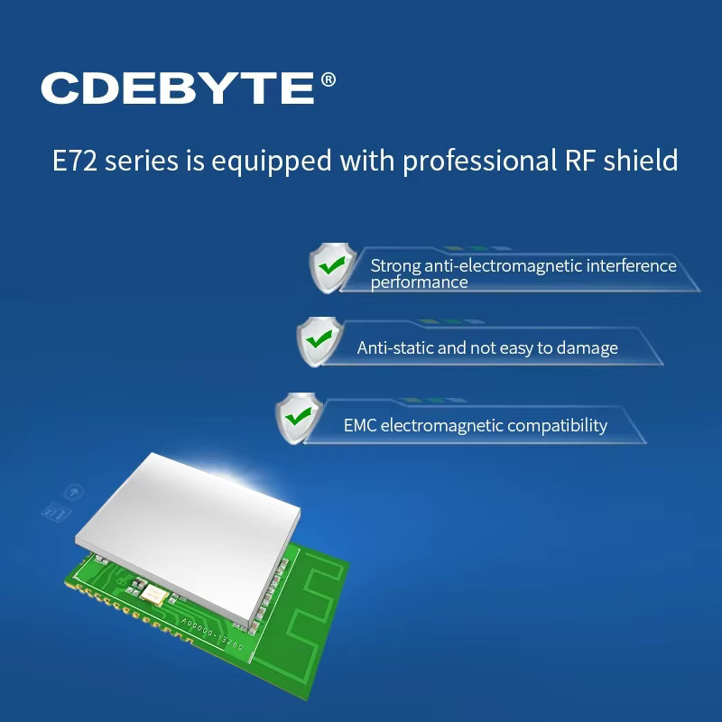 CDEBYTE E72-2G4M05S1F CC2652RB Multiprotokoll Bluetooth Modul mit ZigBee 3.0 und BLE 5 in Grün - Bild 3
