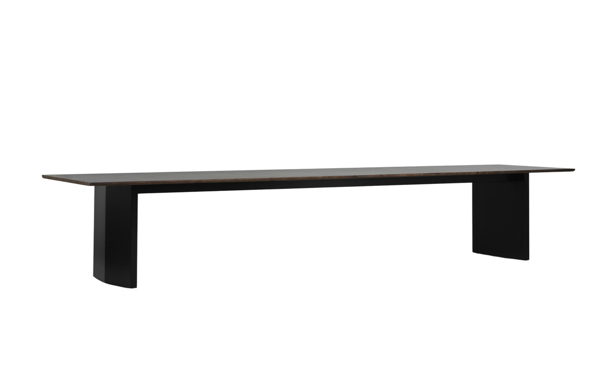 Normann Copenhagen Panel Tisch aus Massivholz und Stahl in Braun - Bild 2