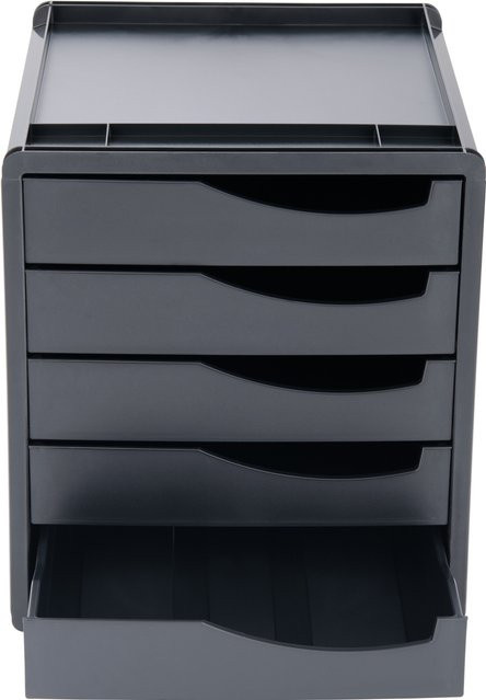 CRELANDO Schubladenbox aus Kunststoff in Schwarz - Bild 1