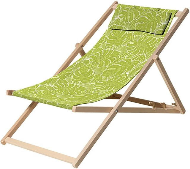Madison Outdoor Liegestuhl aus Buchenholz in Palm Green - Bild 1