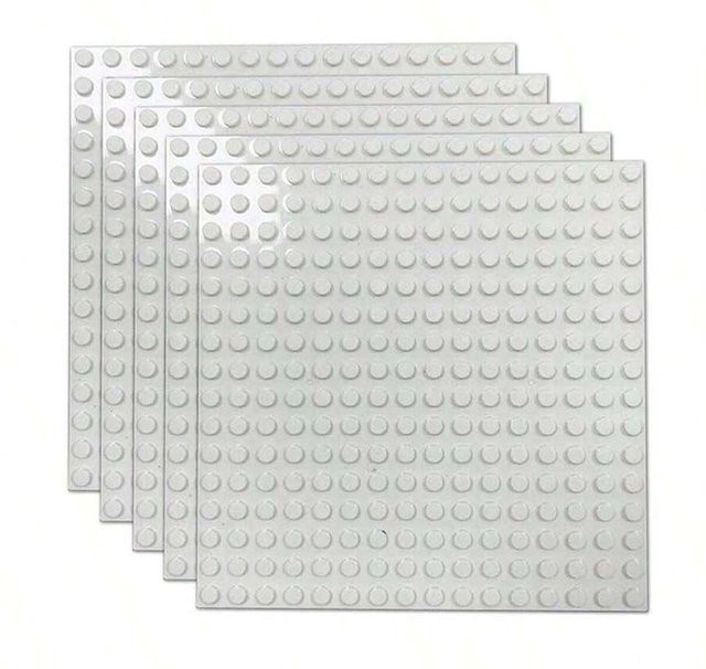 Yiran toy 5-teiliges Set 16x16 Grundplatte weiß Spielzeugzubehör - Bild 1