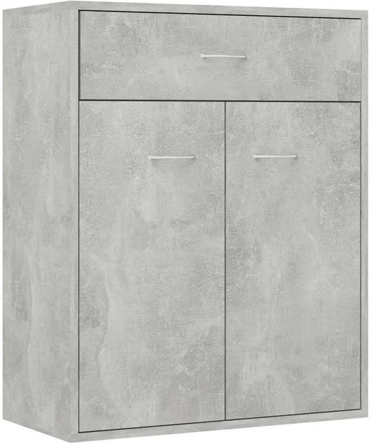 vidaXL Sideboard aus Holzwerkstoff in Betongrau, minimalistisches Design, B/T/H: 60 x 30 x 75 cm - Bild 1