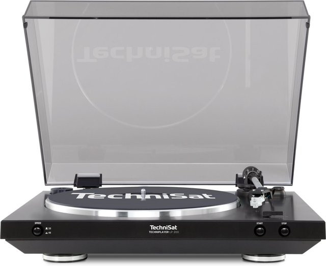 TechniSat TechniPlayer LP 200 Plattenspieler mit Riemenantrieb in Schwarz/Silber mit USB-Anschlüssen - Bild 1