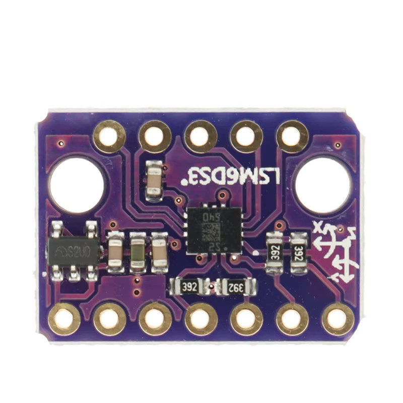 SAMIROB GY-LSM6DS3 Beschleunigungsmesser und Gyroscope Breakout Modul mit Digitalem Temperatursensor, SPI und I2C Interface, Lila - Bild 3