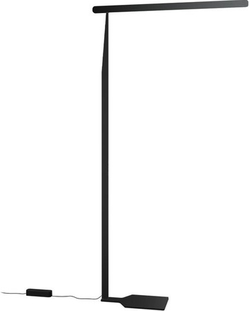 Occhio Mito linear terra LED-Stehleuchte in Schwarz matt mit Black Phantom Kopf, Höhe: 220 cm