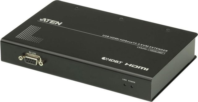 ATEN CE820-ATA-G HDMI KVM-Extender Sender und Empfänger für 4K UHD, Schwarz - Bild 1
