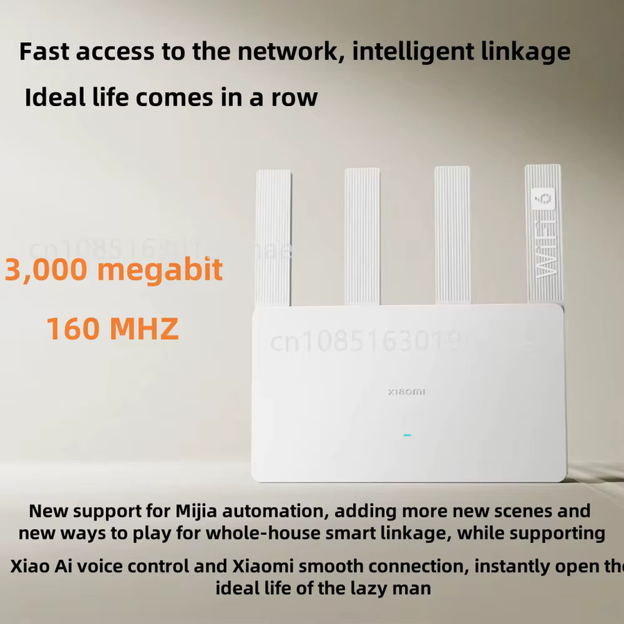 Xiaomi Router AX3000E WiFi 6 Dual-Band Router in Rot - Bild 2