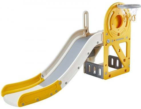 VEVOR Rutsche Playset mit Kletterleiter Basketballkorb und Stauraum 1-12 Jahre - Bild 1