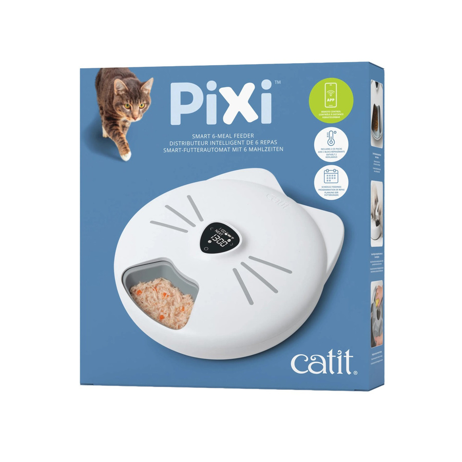 Catit Smart-Futterautomat Pixi in Weiß mit App-Steuerung für 6 Mahlzeiten - Bild 2