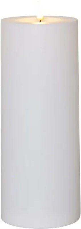 Star Trading LED Stumpenkerze Weiß mit Flackereffekt und Timer, Höhe: 27,5 cm - Bild 1
