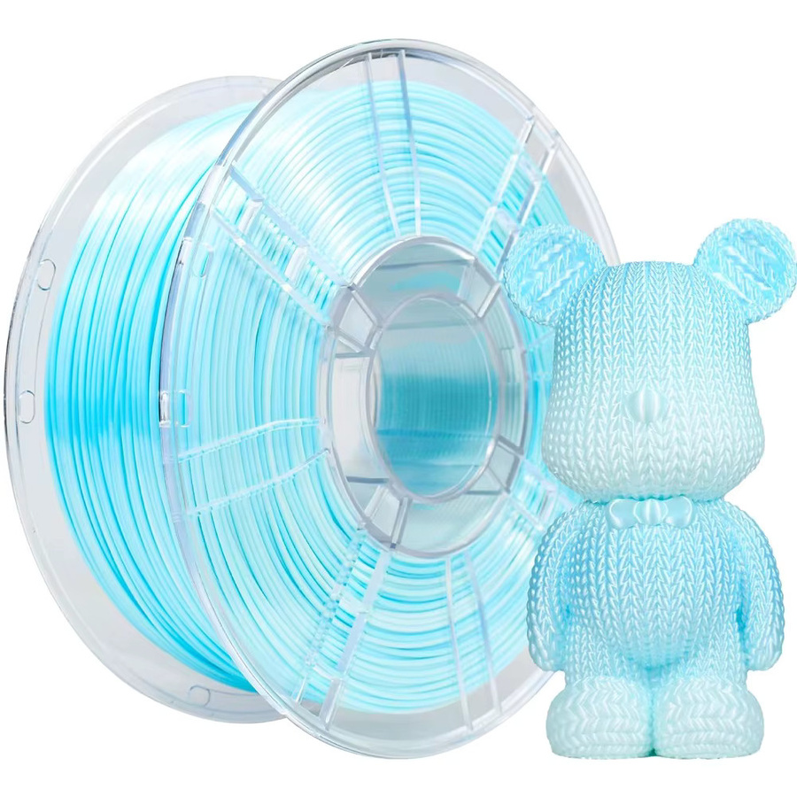 3D Maliang Farbwechsel-Filament PLA Seide 1,75 mm Blau Weiß Farbverlauf für FDM 3D-Drucker - Bild 2