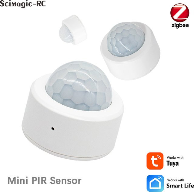 Scimagic-RC Zigbee Bewegungssensor in Weiß für dein Smart Home Security System als kabelloser Infrarot-Detektor zur intelligenten Personenerkennung - Bild 1