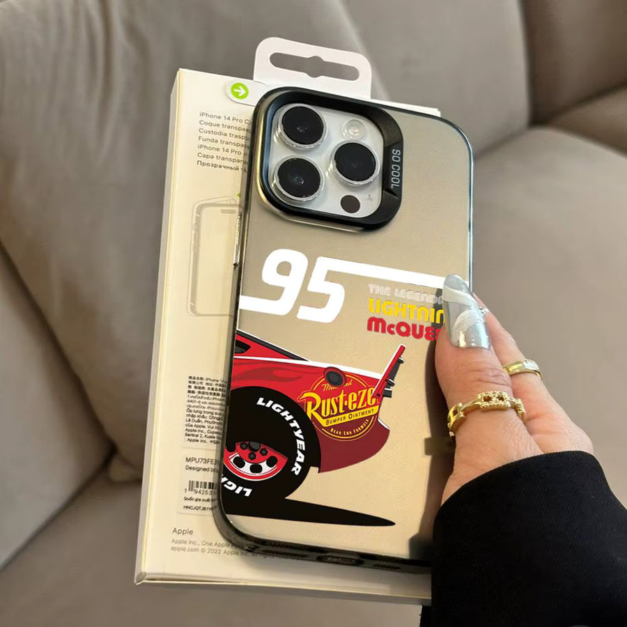 Lightning McQueen Anime Handyhülle für iPhone 17 16 15 14 13 12 11 Pro Max Plus Mini XR XS 7 8 - Bild 2