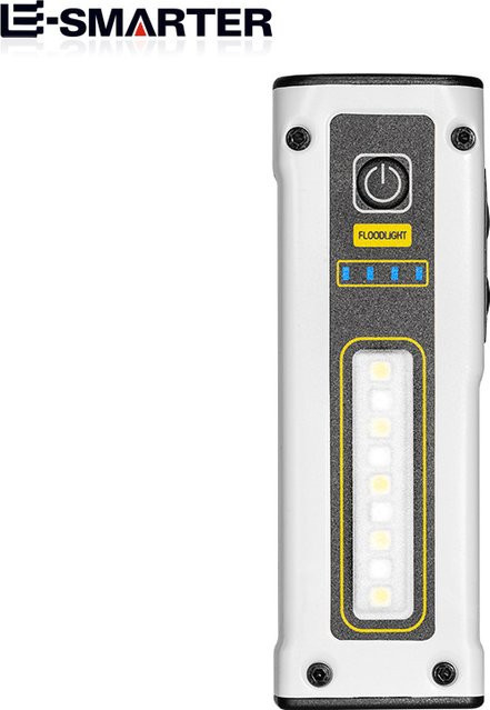 ESMARTER Mini LED Power Bank Taschenlampe mit Notfallfunktion, schwarz, wiederaufladbar für Outdoor, Angeln, Wandern und Camping, Modell STD01 - Bild 1