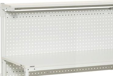 Treston Lochplatte RL180 aus Stahl für Arbeitstische TPH/TPB, Farbe: Lichtgrau, B: 171,5 cm, H: 75,0 cm - Bild 1