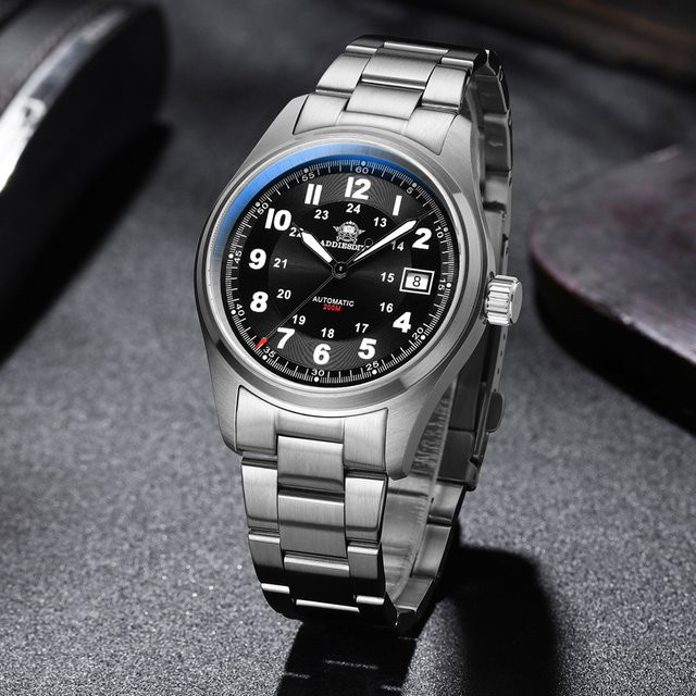 ADDIESDIVE Automatik-Armbanduhr, Edelstahl, Saphirglas, 39 mm, Herren - Bild 1