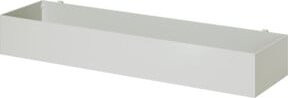 Rau Ablagekasten für Lochplatten und Rückwandverkleidungen aus Stahlblech in Lichtgrau, B/T/H: 45,0 x 12,5 x 6,5 cm - Bild 1