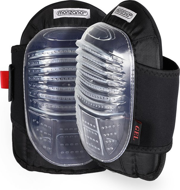 Monzana Gel Knieschoner 1 Paar Schwarz B/T/H: 25,5 x 18,5 x 14,5 cm - Bild 1